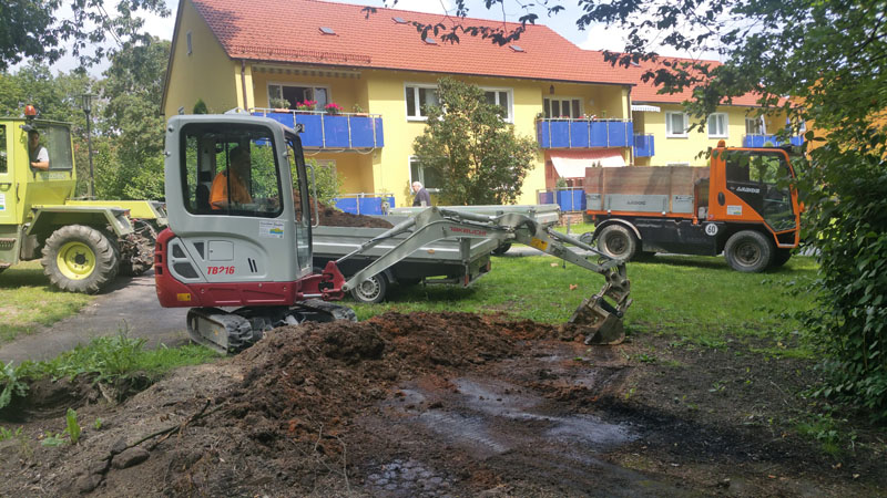 Stockfräsen und Rodung